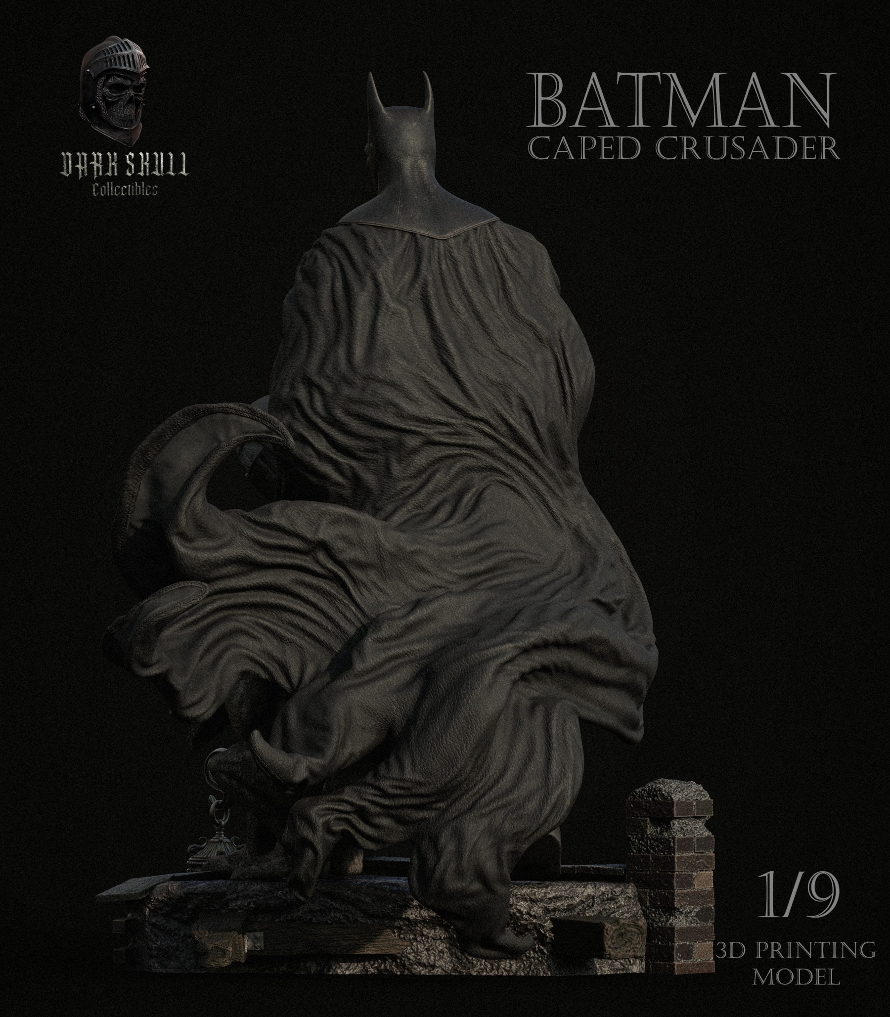 BATMAN CAPED CRUSADER 1-9 20cm 3D print model_2
