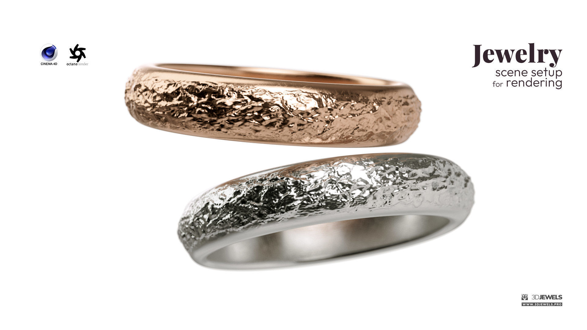 Cinema 4D with Octane Render Scene Setup for Jewelry Rendering 3D model_7