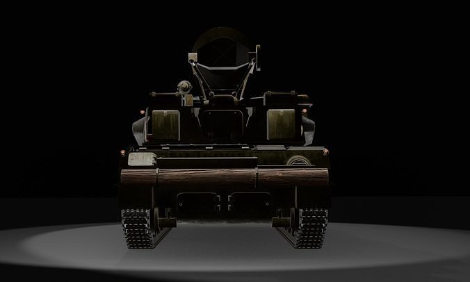 Military Truck Low-poly 3D model