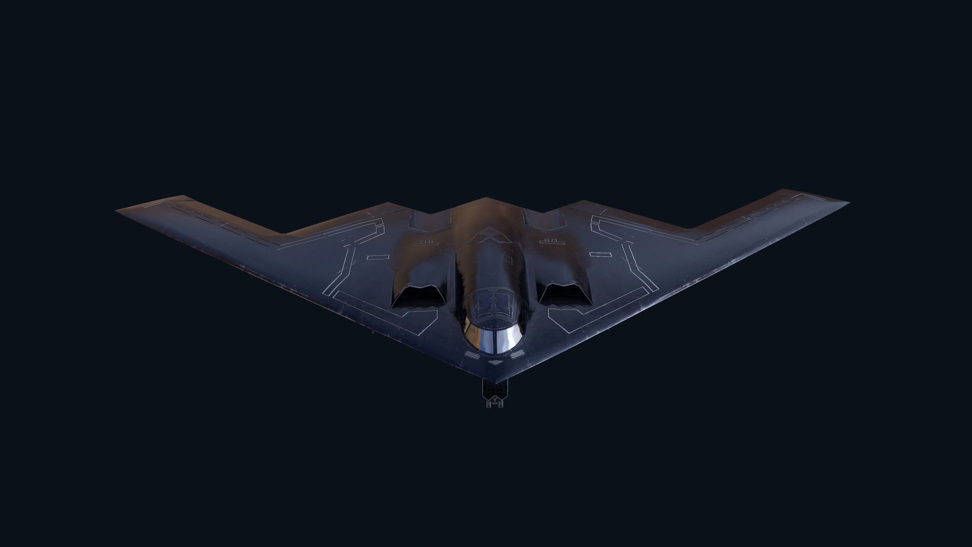 Asset - Army - B2 Spirit 3D MODEL REALISTIC Low-poly 3D model_13
