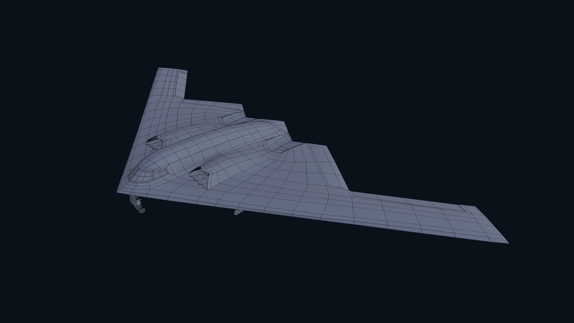 Asset - Army - B2 Spirit 3D MODEL REALISTIC Low-poly 3D model_15