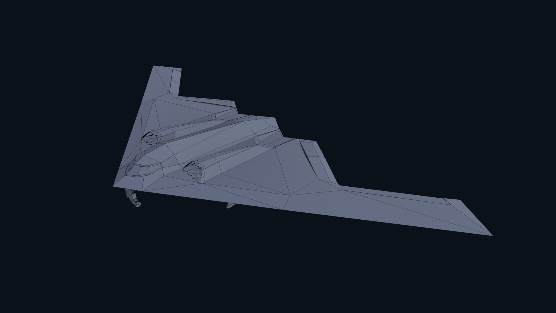 Asset - Army - B2 Spirit 3D MODEL REALISTIC Low-poly 3D model_27