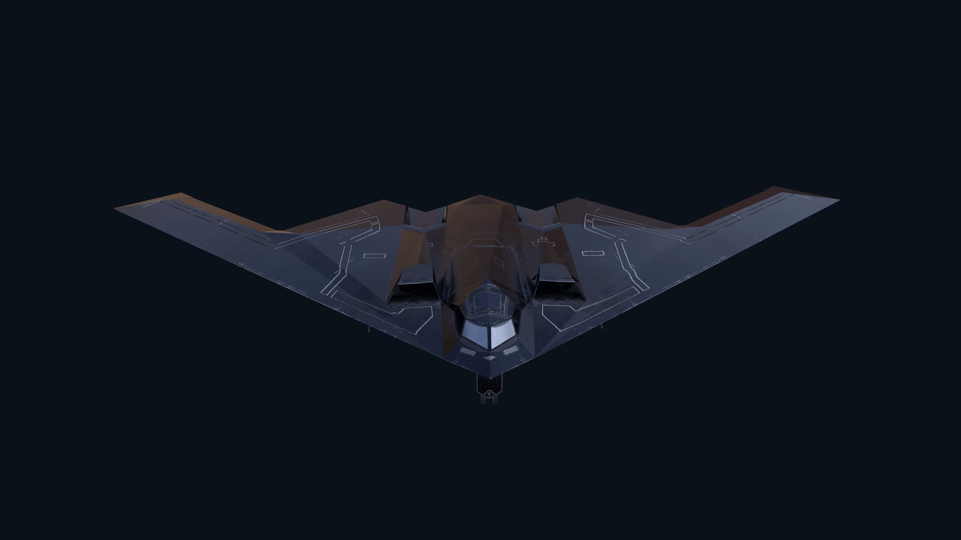 Asset - Army - B2 Spirit 3D MODEL REALISTIC Low-poly 3D model_31