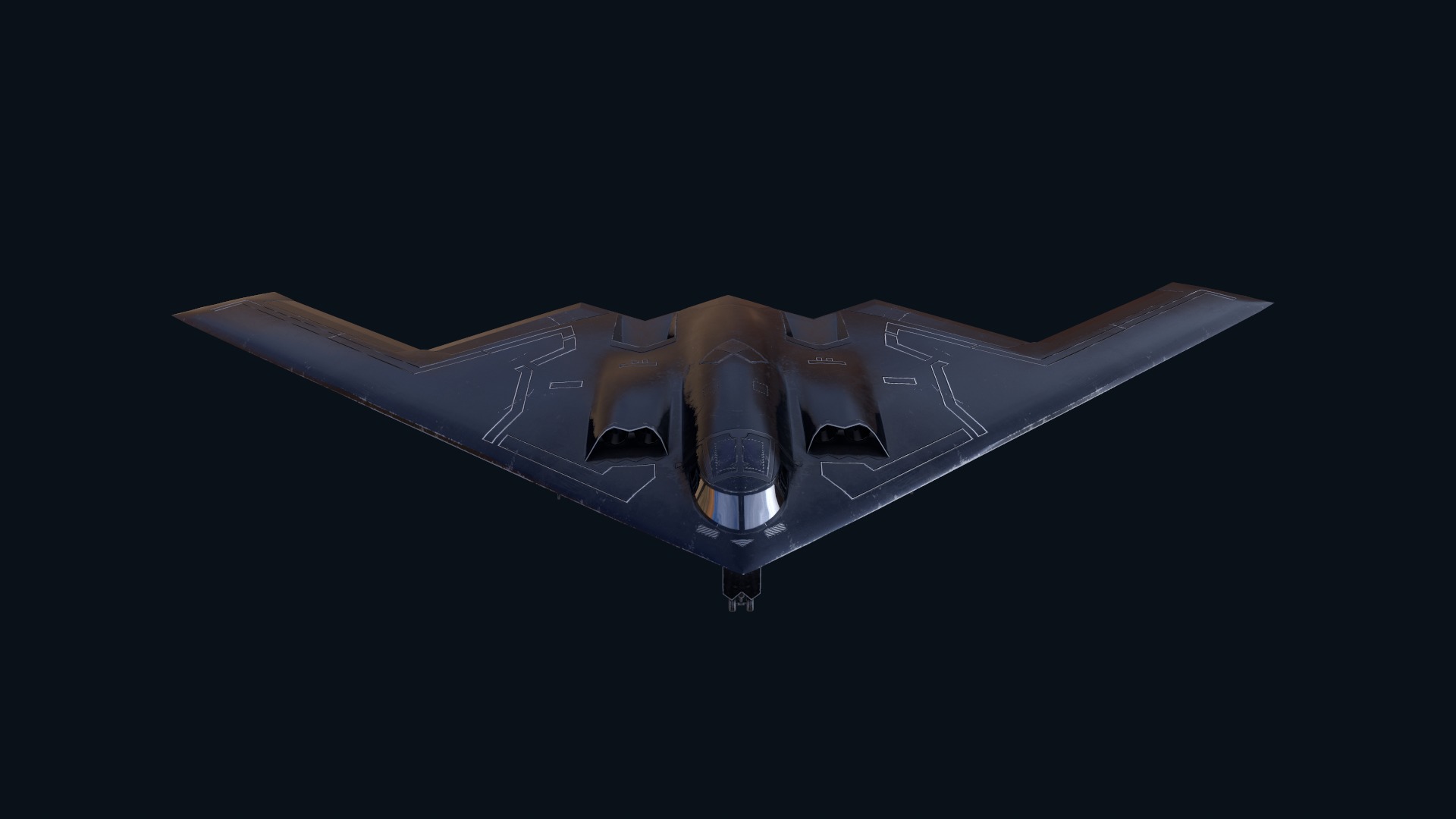 Asset - Army - B2 Spirit 3D MODEL REALISTIC Low-poly 3D model_7