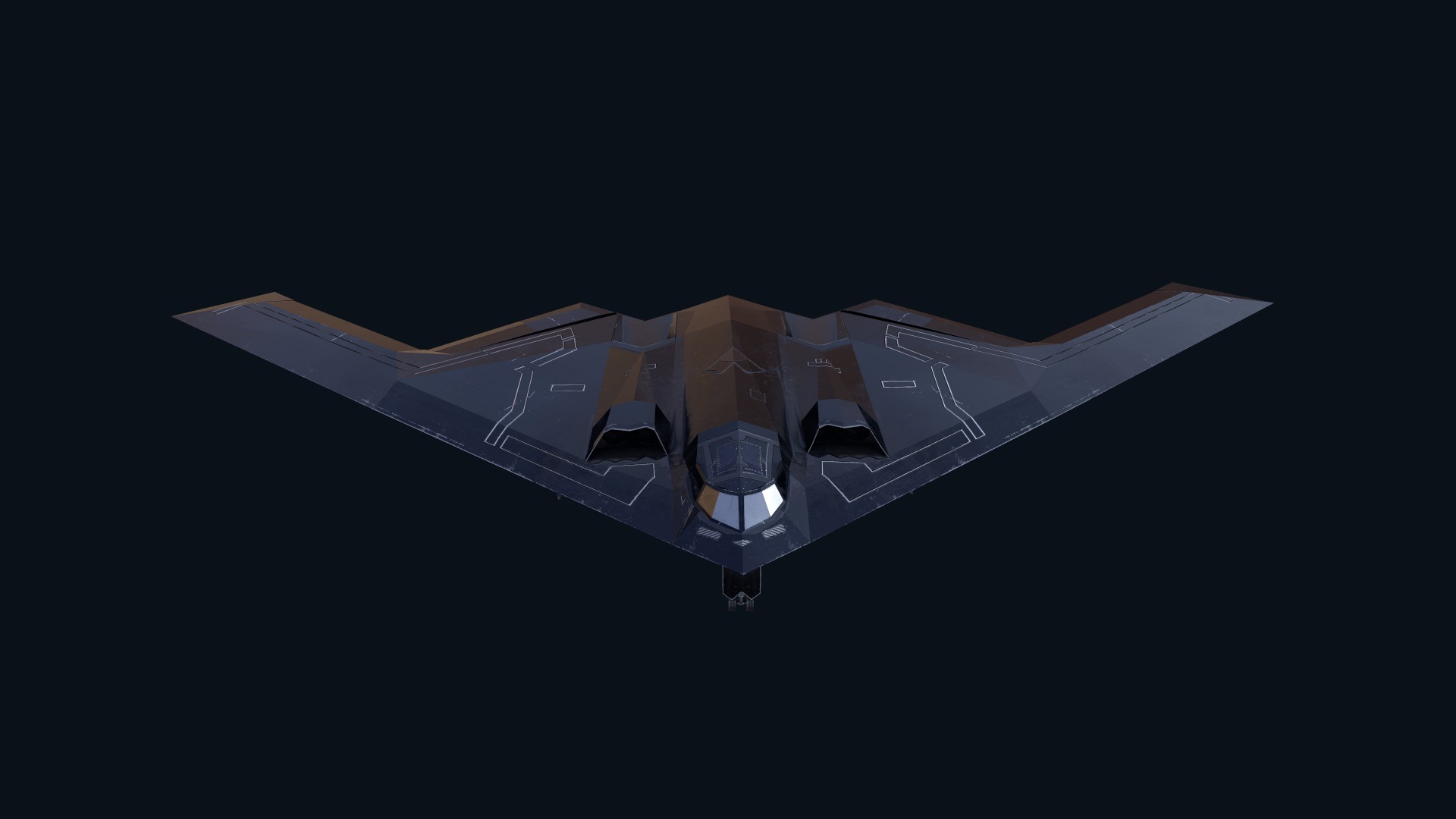 Asset - Army - B2 Spirit 3D MODEL REALISTIC Low-poly 3D model_25