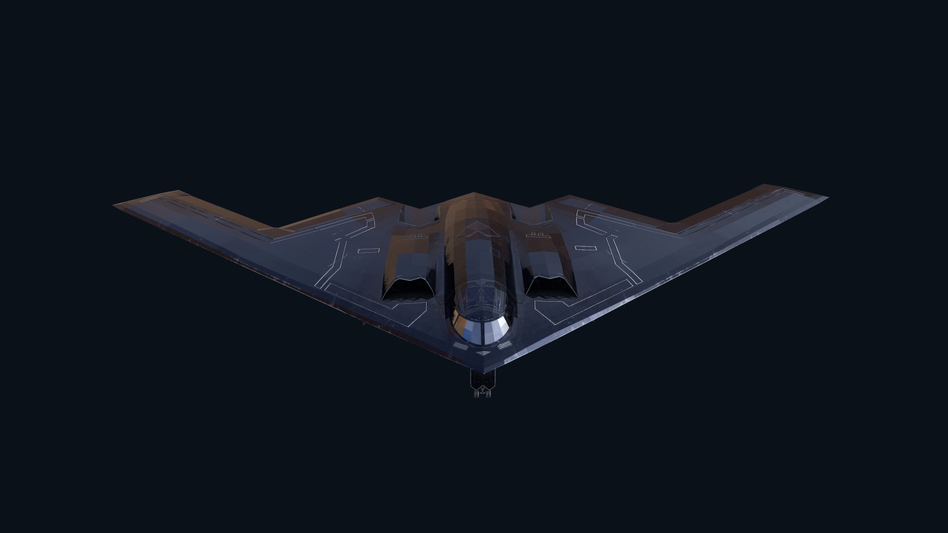 Asset - Army - B2 Spirit 3D MODEL REALISTIC Low-poly 3D model_19