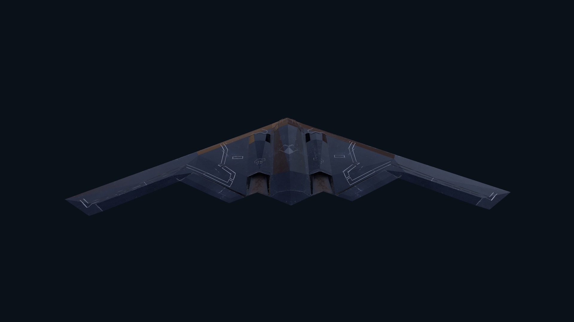 Asset - Army - B2 Spirit 3D MODEL REALISTIC Low-poly 3D model_26