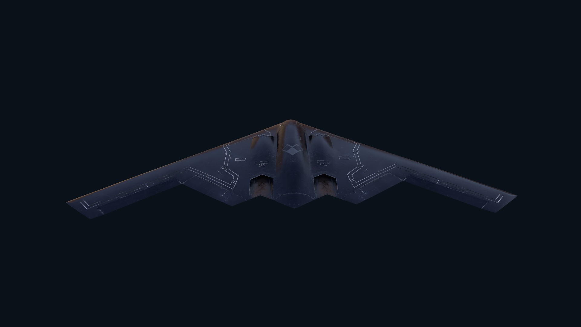Asset - Army - B2 Spirit 3D MODEL REALISTIC Low-poly 3D model_14