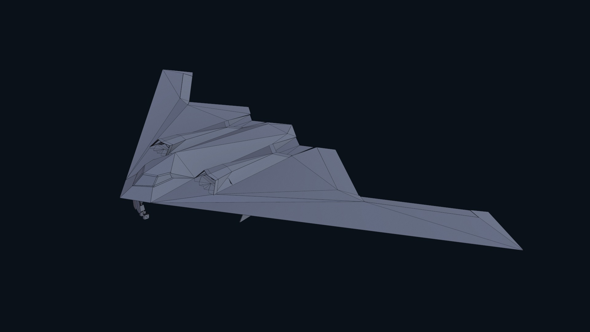 Asset - Army - B2 Spirit 3D MODEL REALISTIC Low-poly 3D model_33