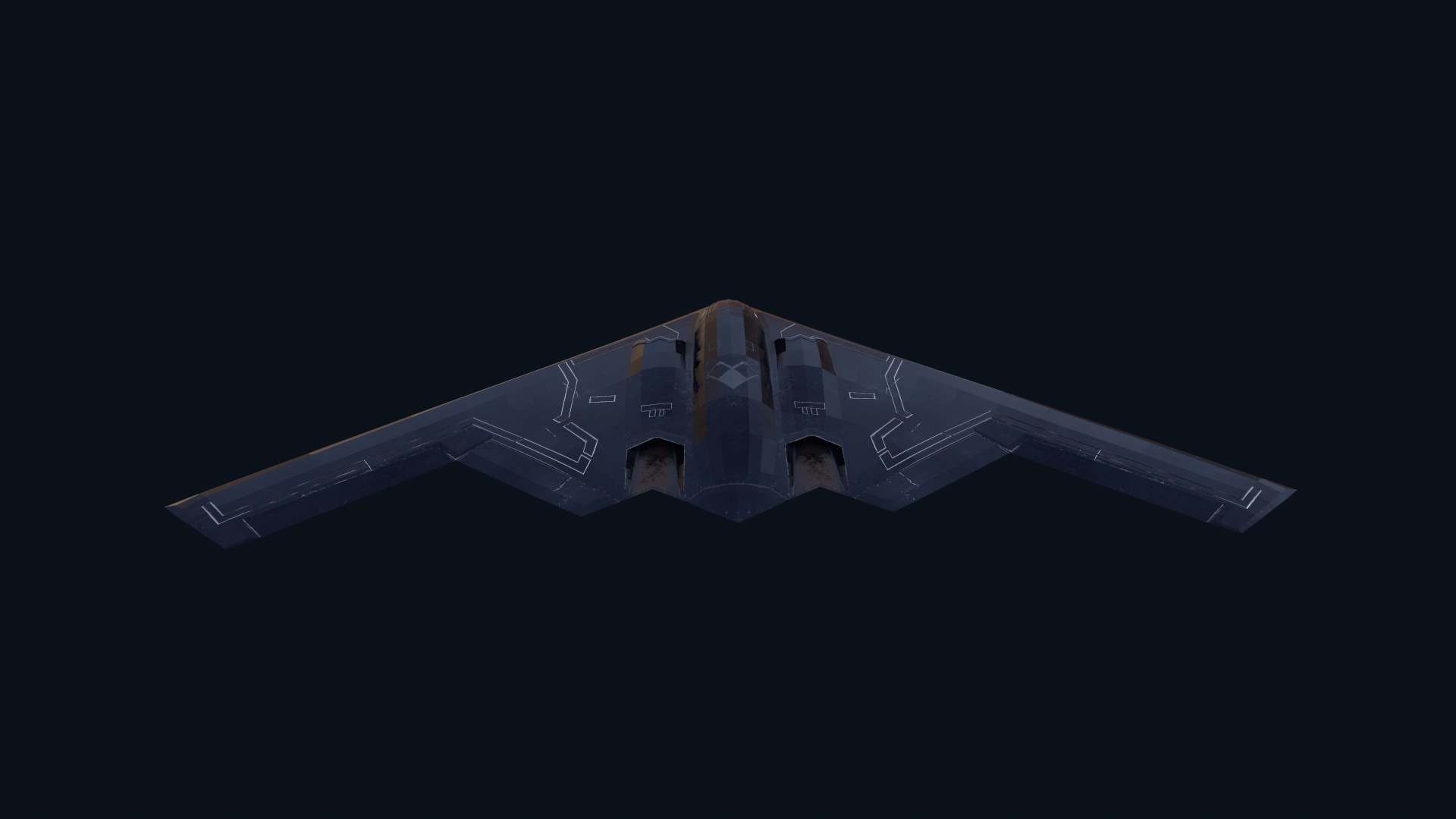 Asset - Army - B2 Spirit 3D MODEL REALISTIC Low-poly 3D model_20