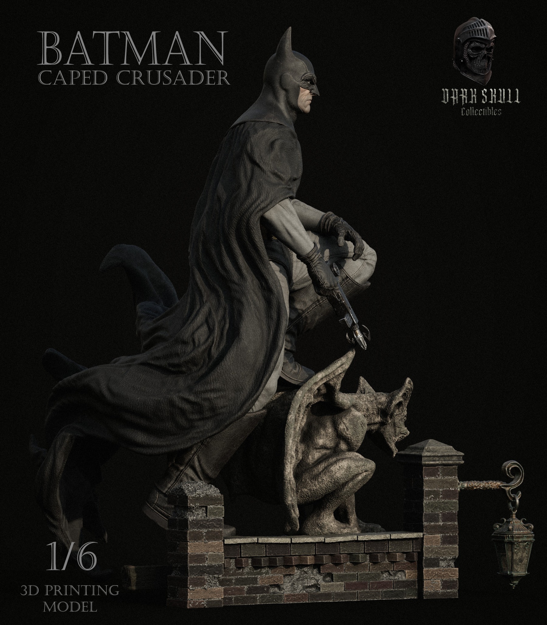 BATMAN CAPED CRUSADER 1-6 36cm 3D print model_4