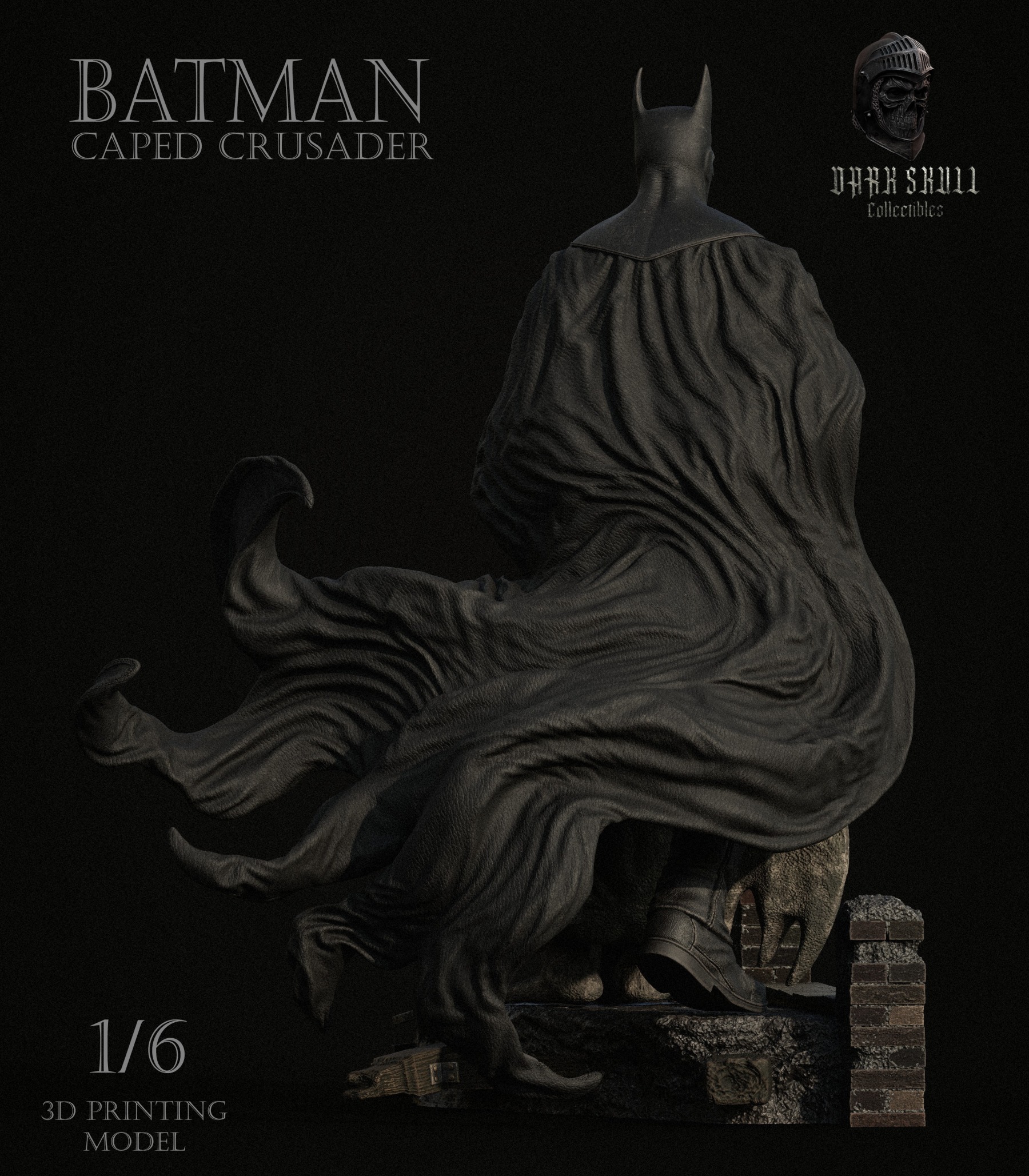 BATMAN CAPED CRUSADER 1-6 36cm 3D print model_3