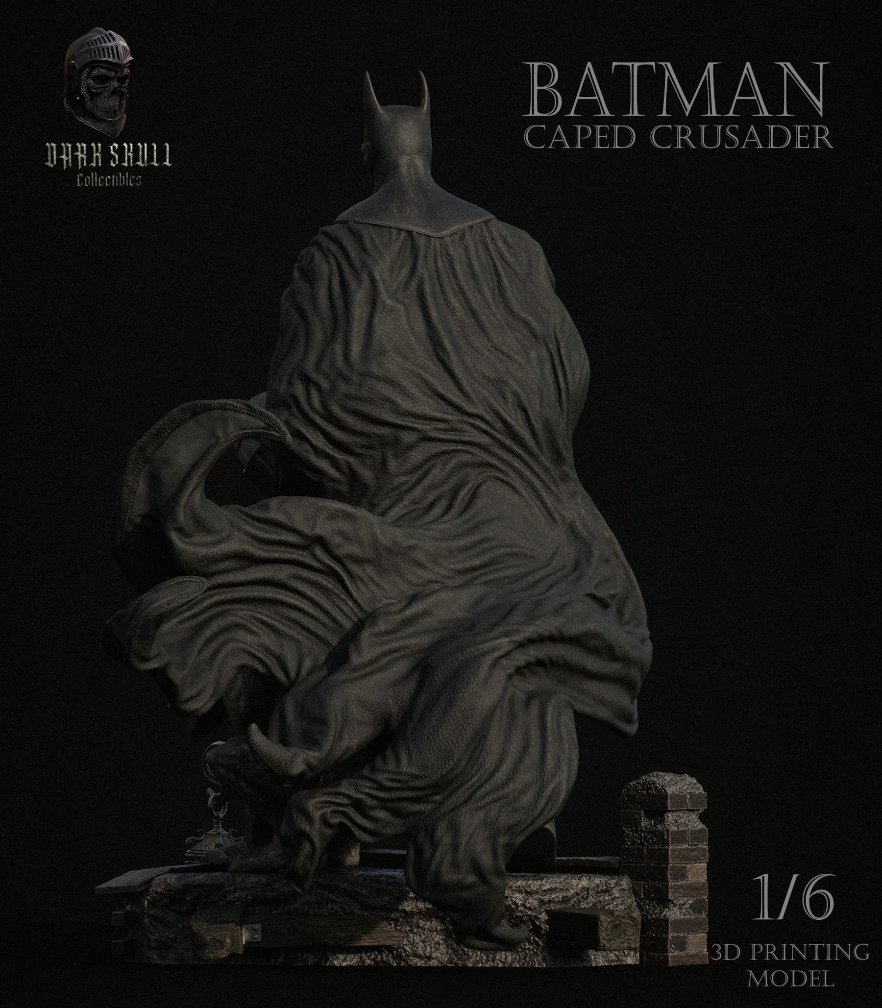 BATMAN CAPED CRUSADER 1-6 36cm 3D print model_2