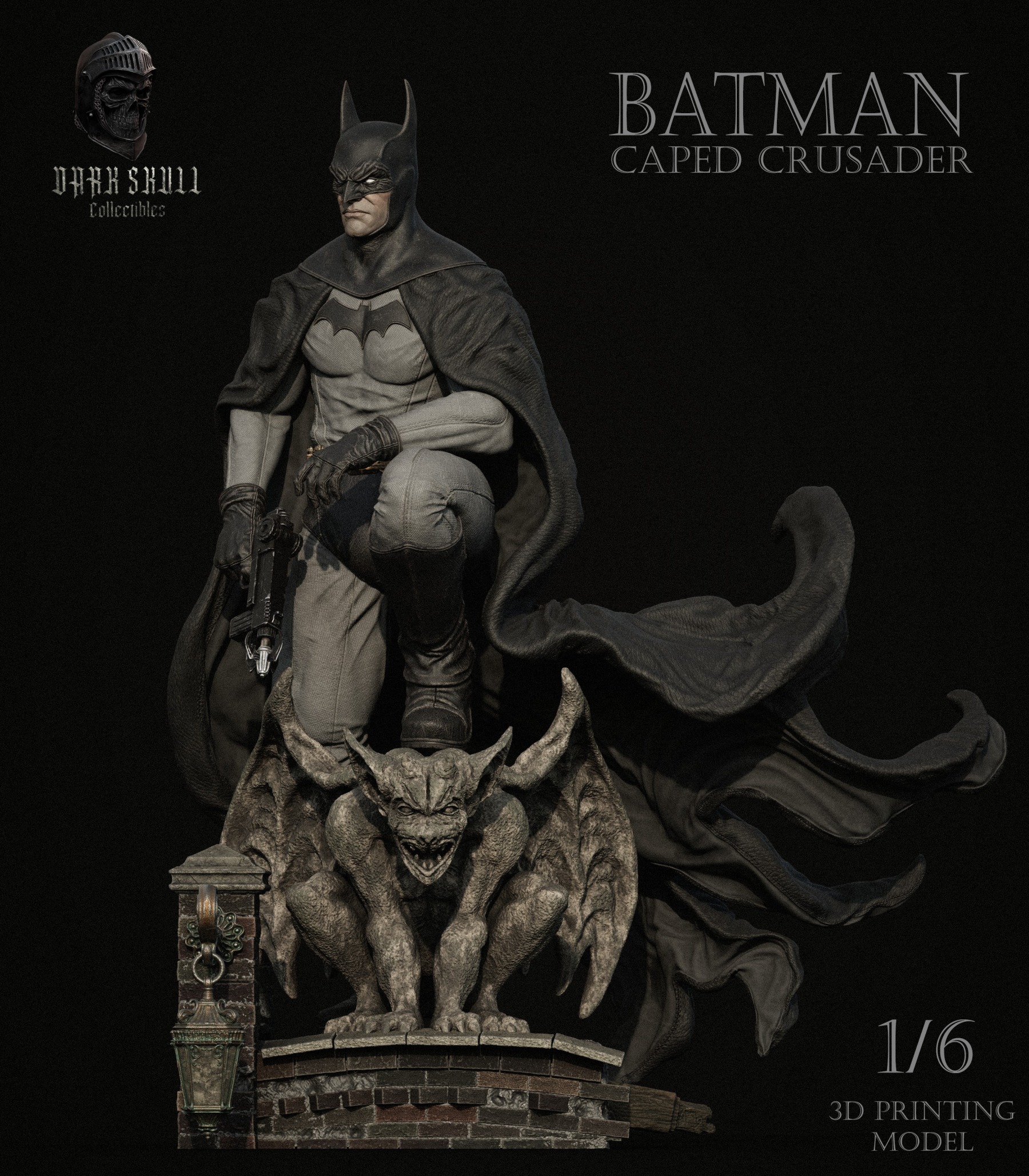 BATMAN CAPED CRUSADER 1-6 36cm 3D print model_1