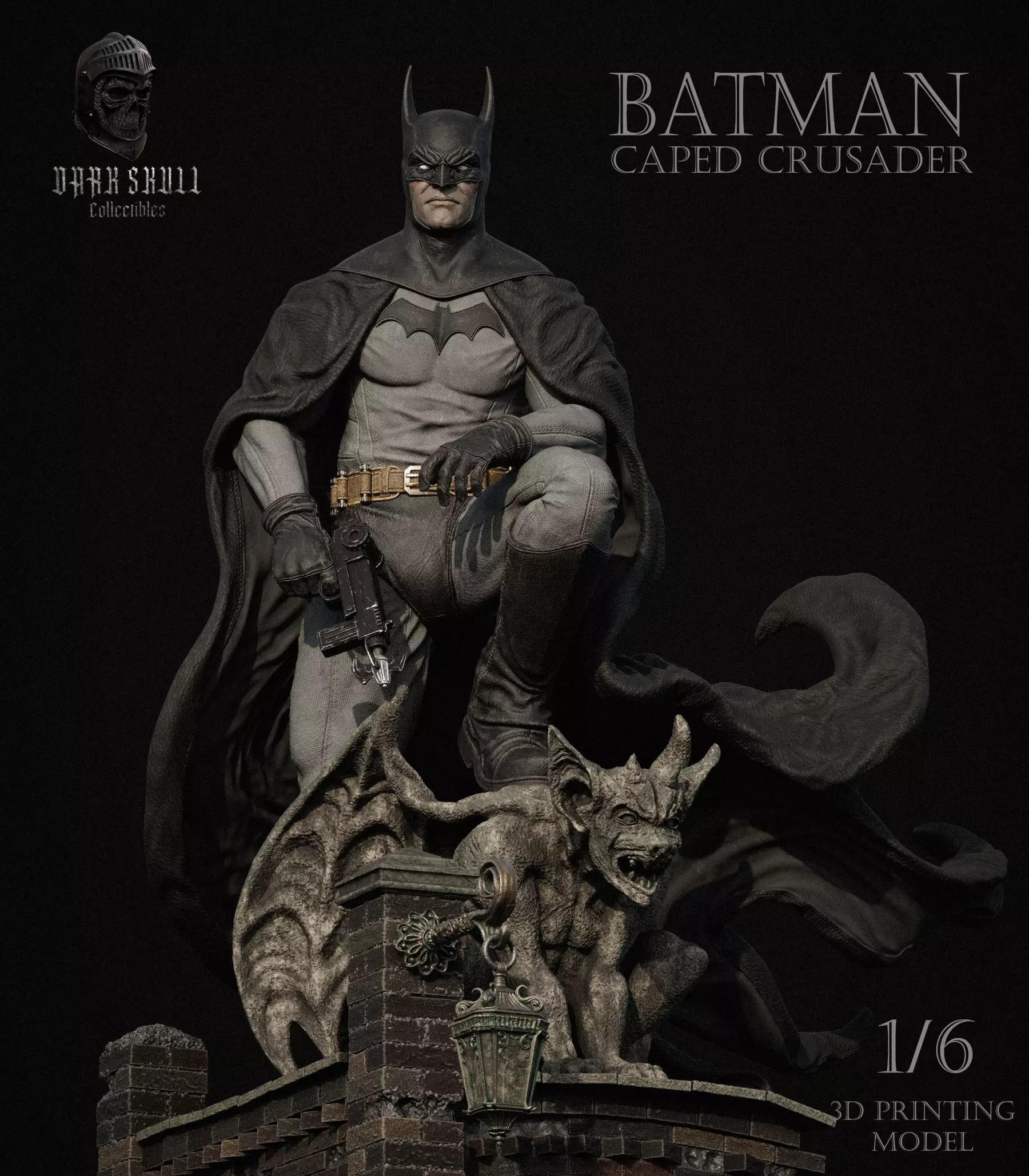 BATMAN CAPED CRUSADER 1-6 36cm 3D print model_0