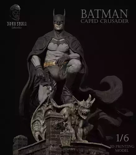 BATMAN CAPED CRUSADER 1-6 36cm 3D print model