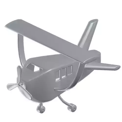 Games Aircraft Toy Low-poly 3D model