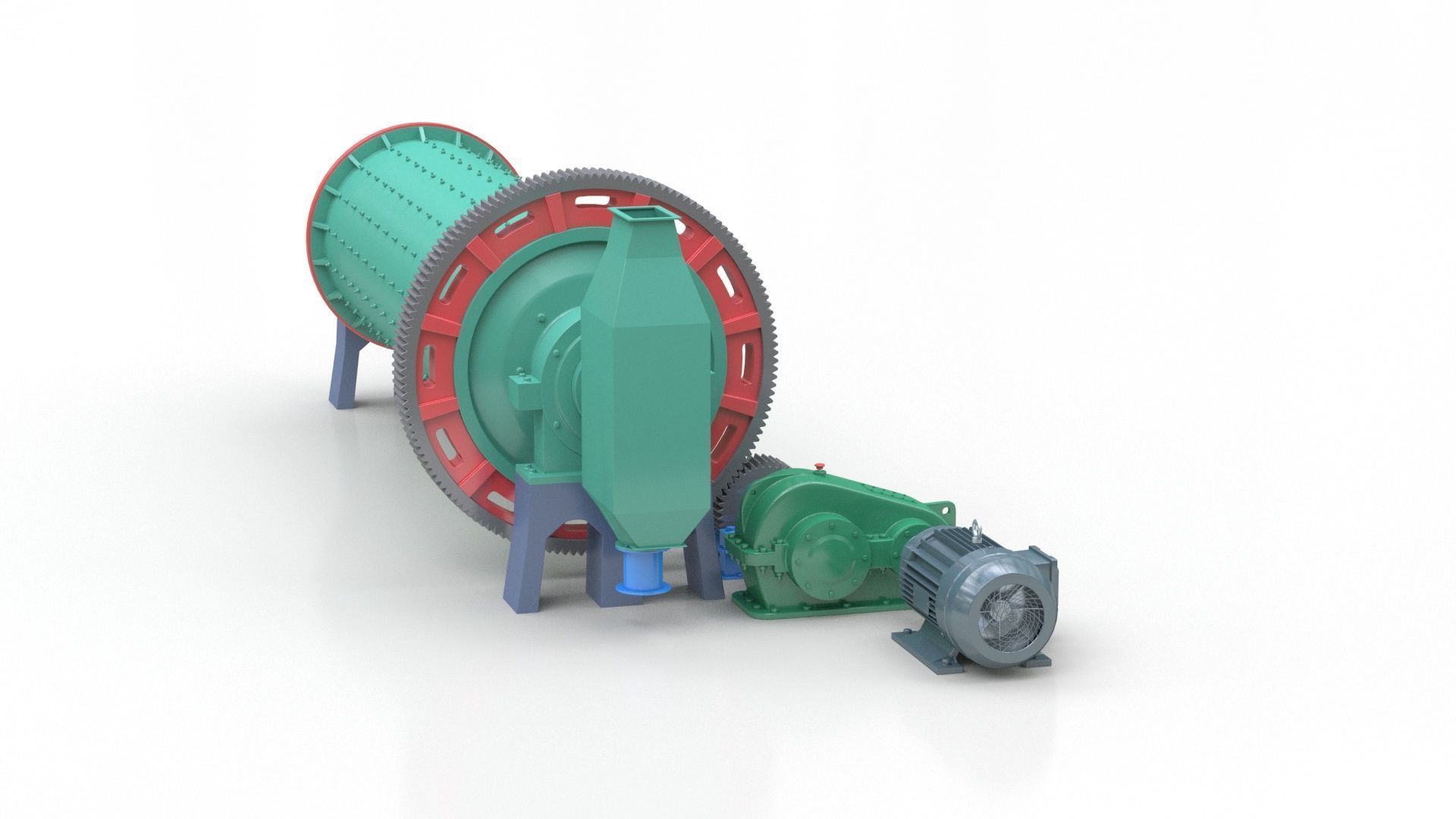  Ball Mill 3D model_4