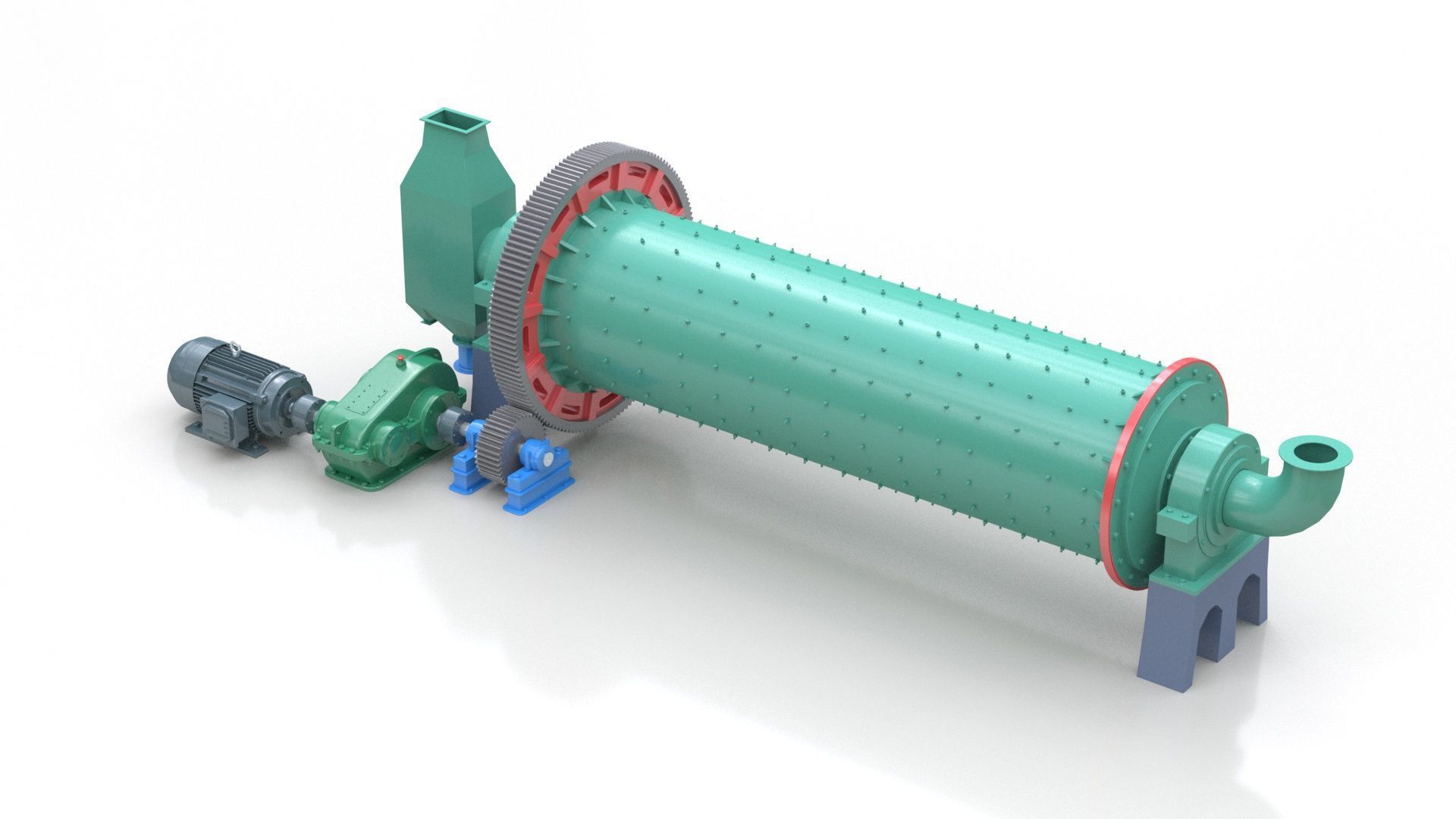  Ball Mill 3D model_2