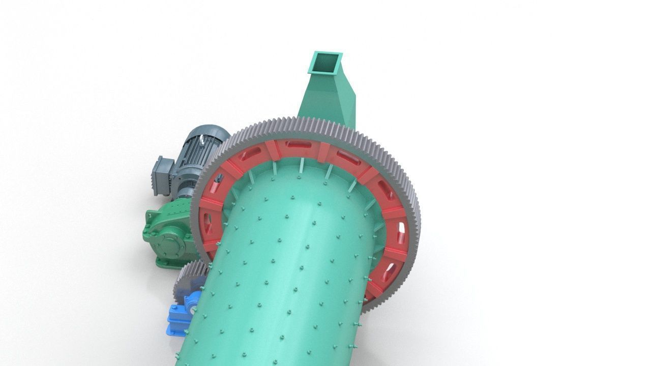  Ball Mill 3D model_7