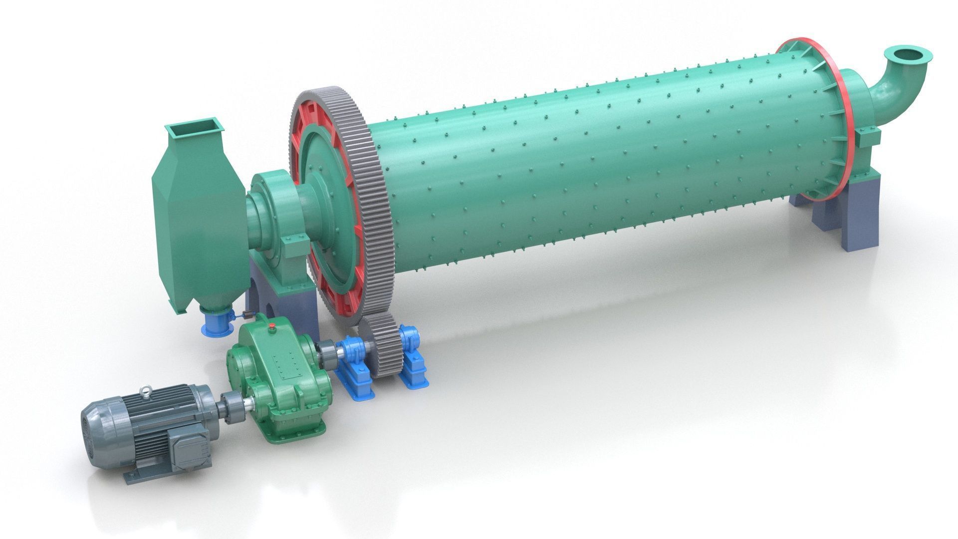  Ball Mill 3D model_1