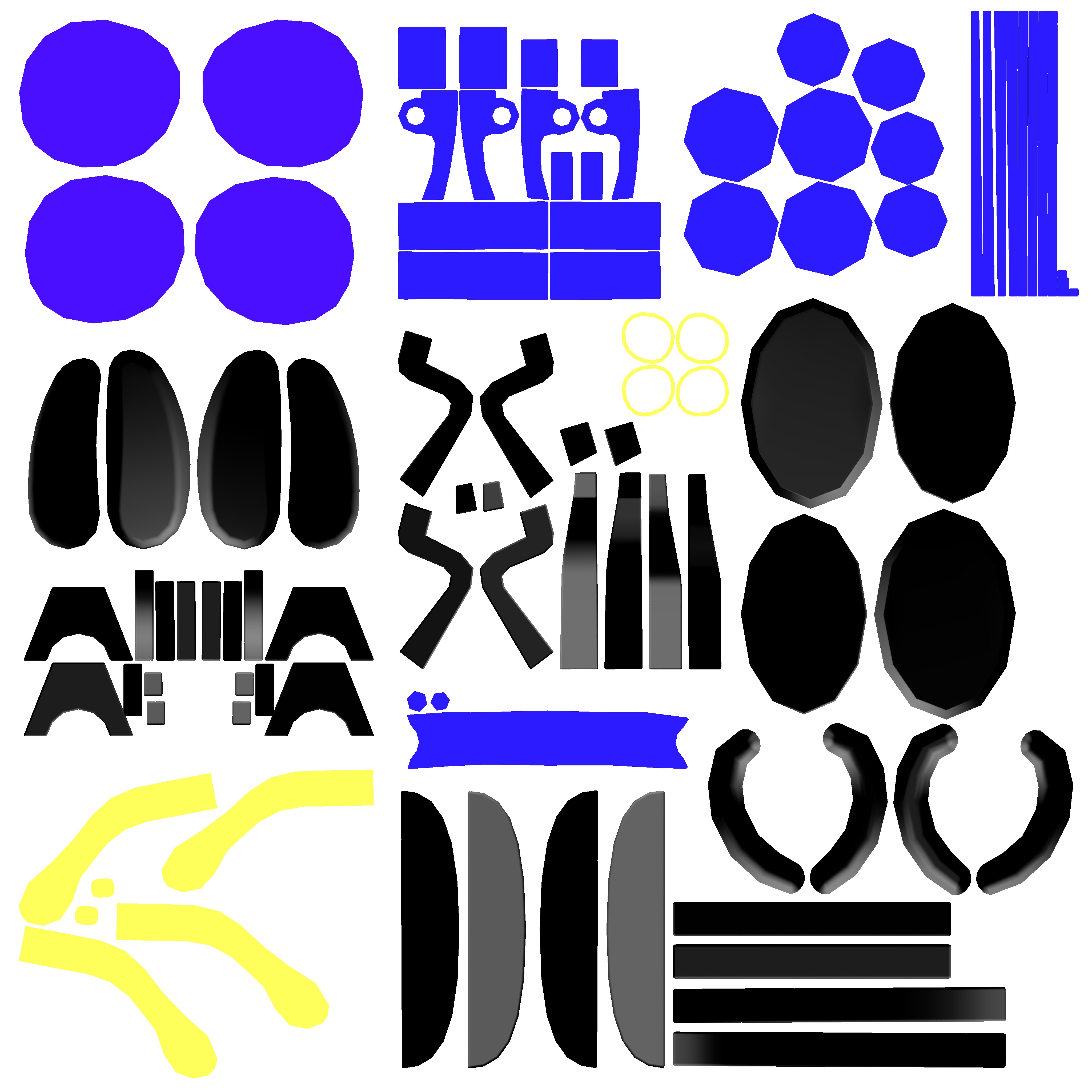 Womens Glasses 03 Low-poly 3D model_17