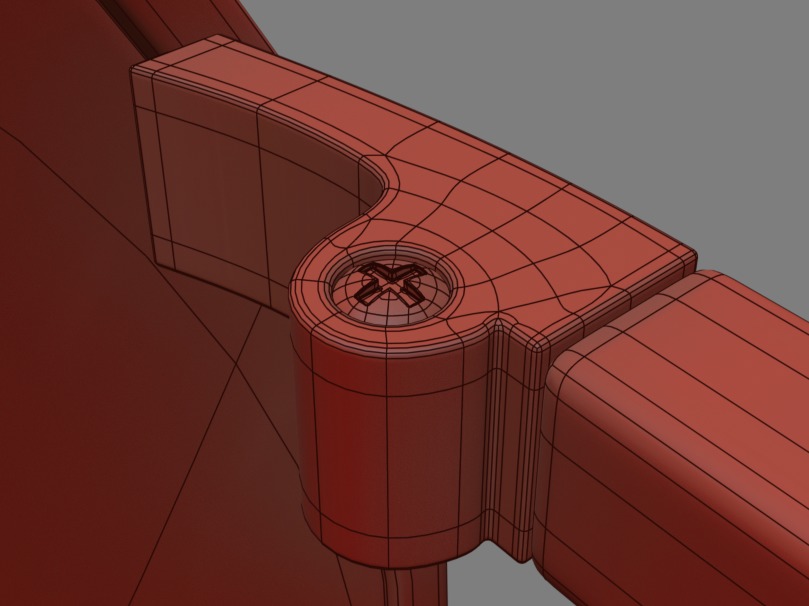 Womens Glasses 03 Low-poly 3D model_9