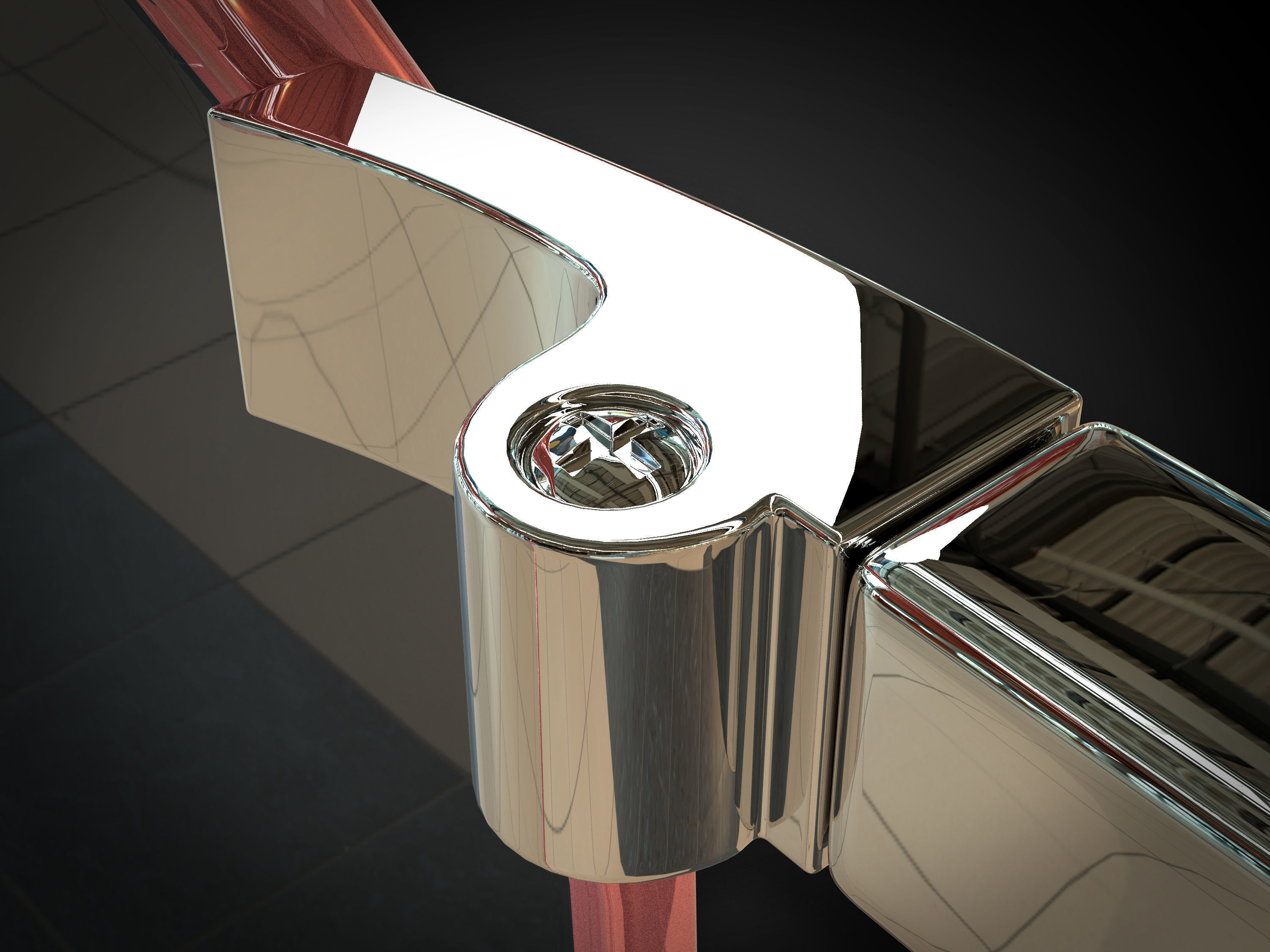 Womens Glasses 03 Low-poly 3D model_8