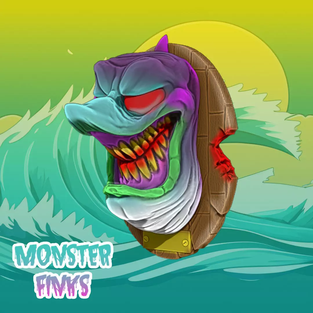 MONSTER FINKS - SHARKY 3D print model_0