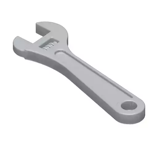 Games Adjustable Spanner Toy Low-poly 3D model