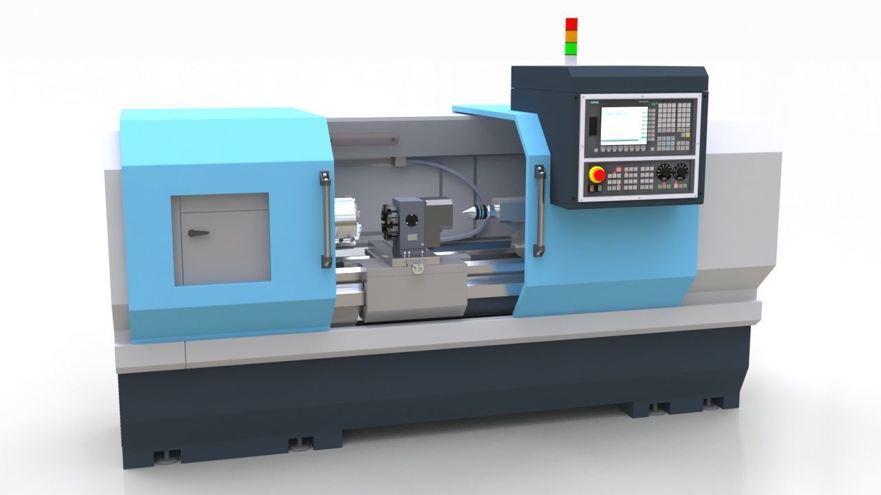 CNC Machine 3D model_2