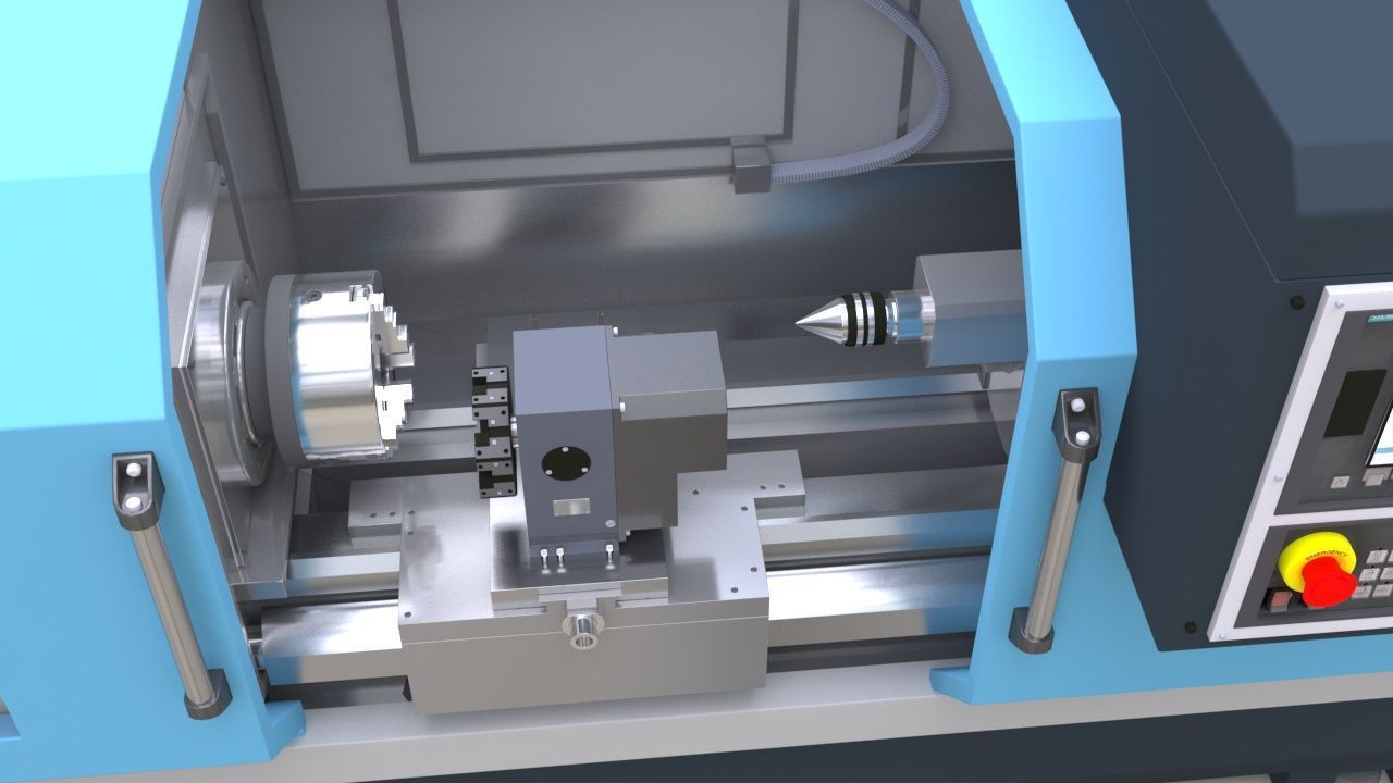 CNC Machine 3D model_6