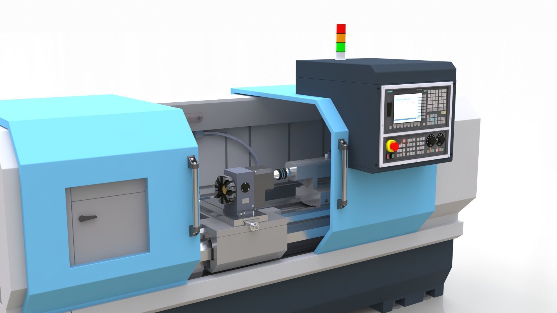 CNC Machine 3D model_3