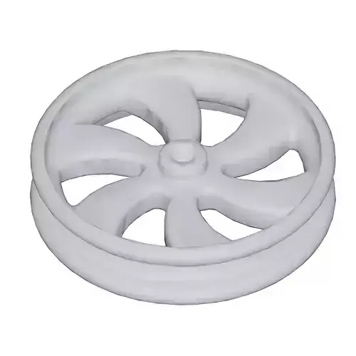 Games Wheel Rim Toy Low-poly 3D model