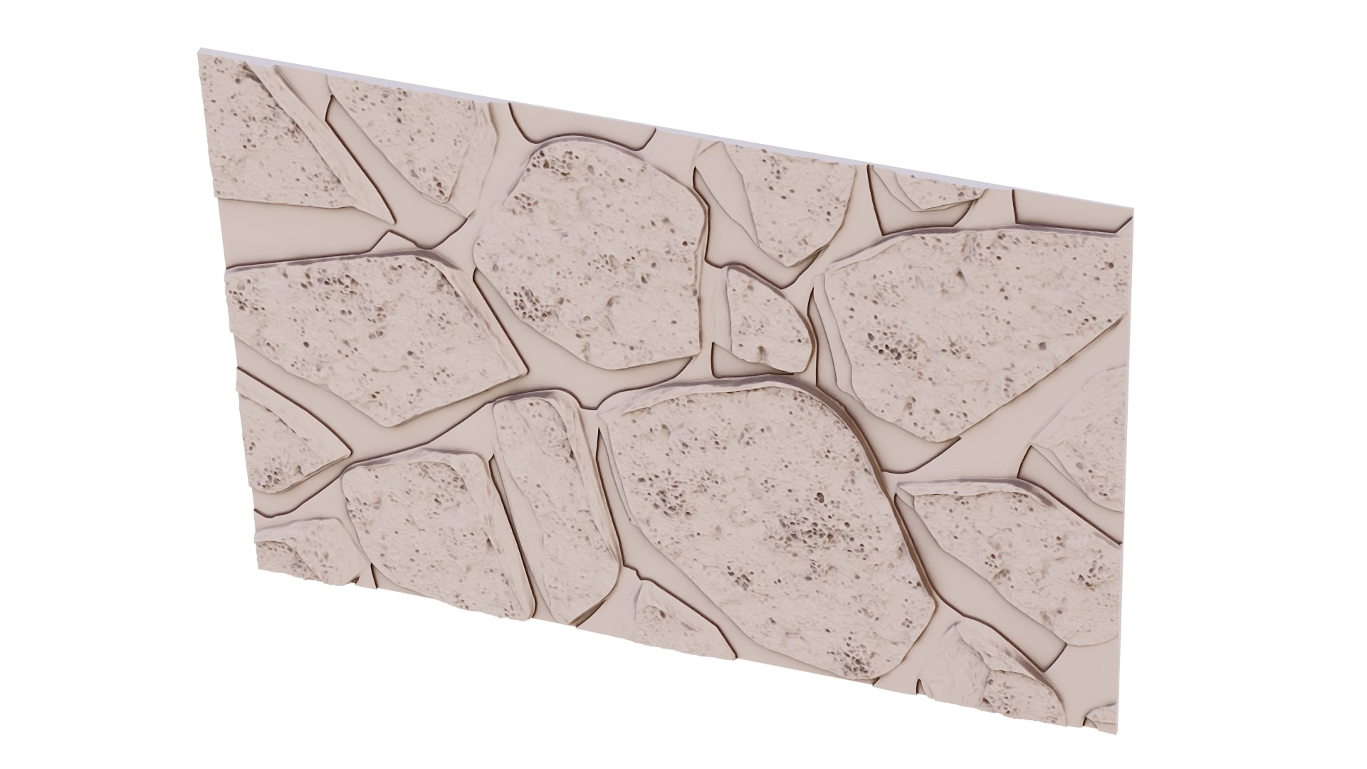 decor set wall panel wall stone relief mural CNC 27 3D model_4