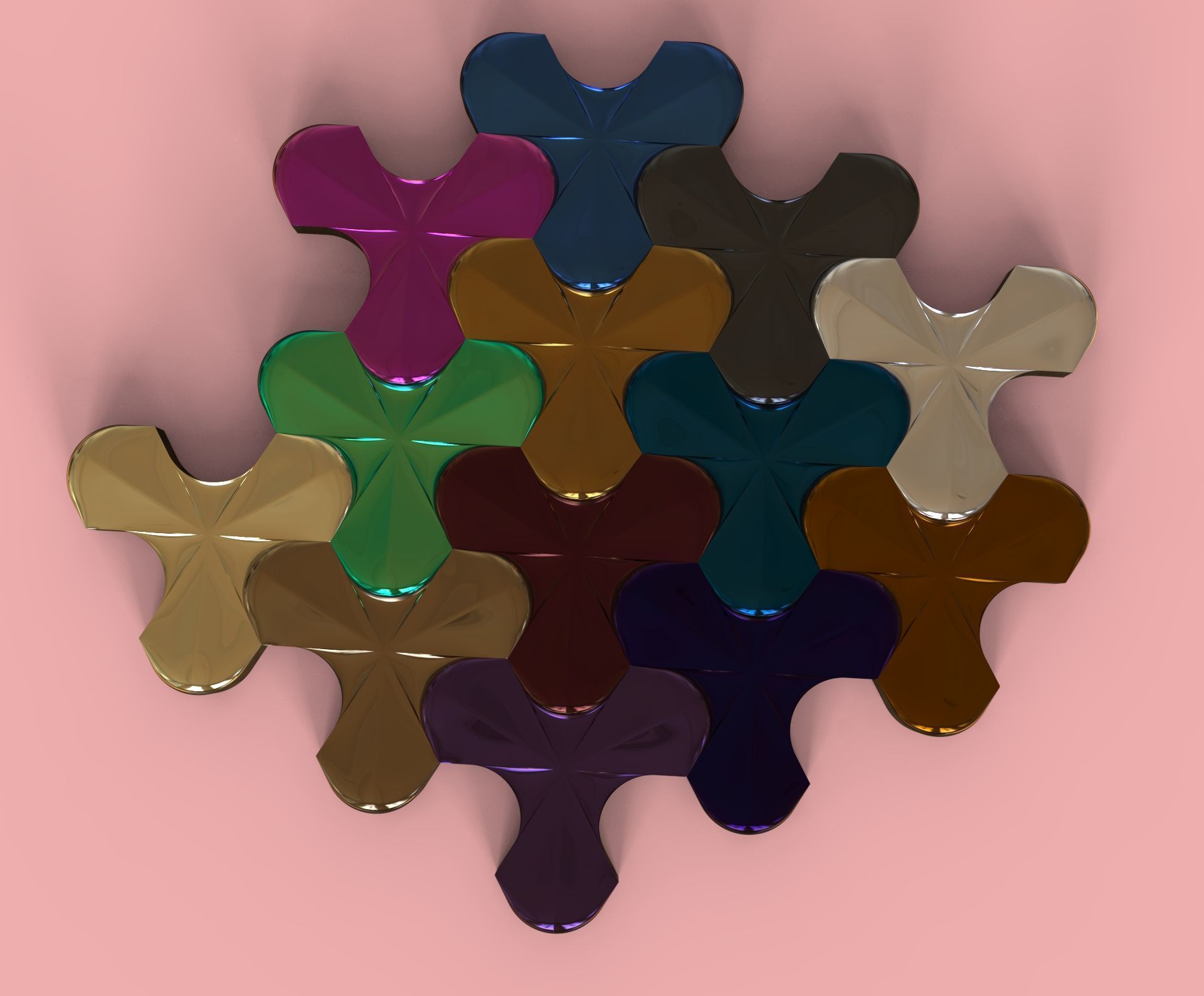 deltoid mosaic 3D print model_12