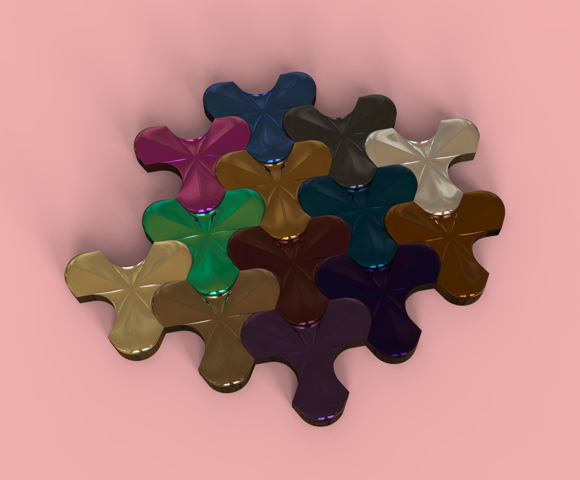 deltoid mosaic 3D print model_3