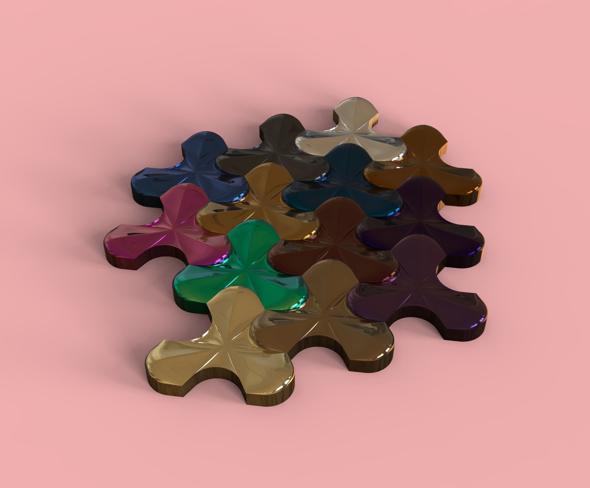 deltoid mosaic 3D print model_4