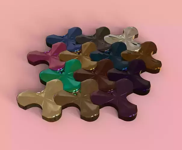 deltoid mosaic 3D print model