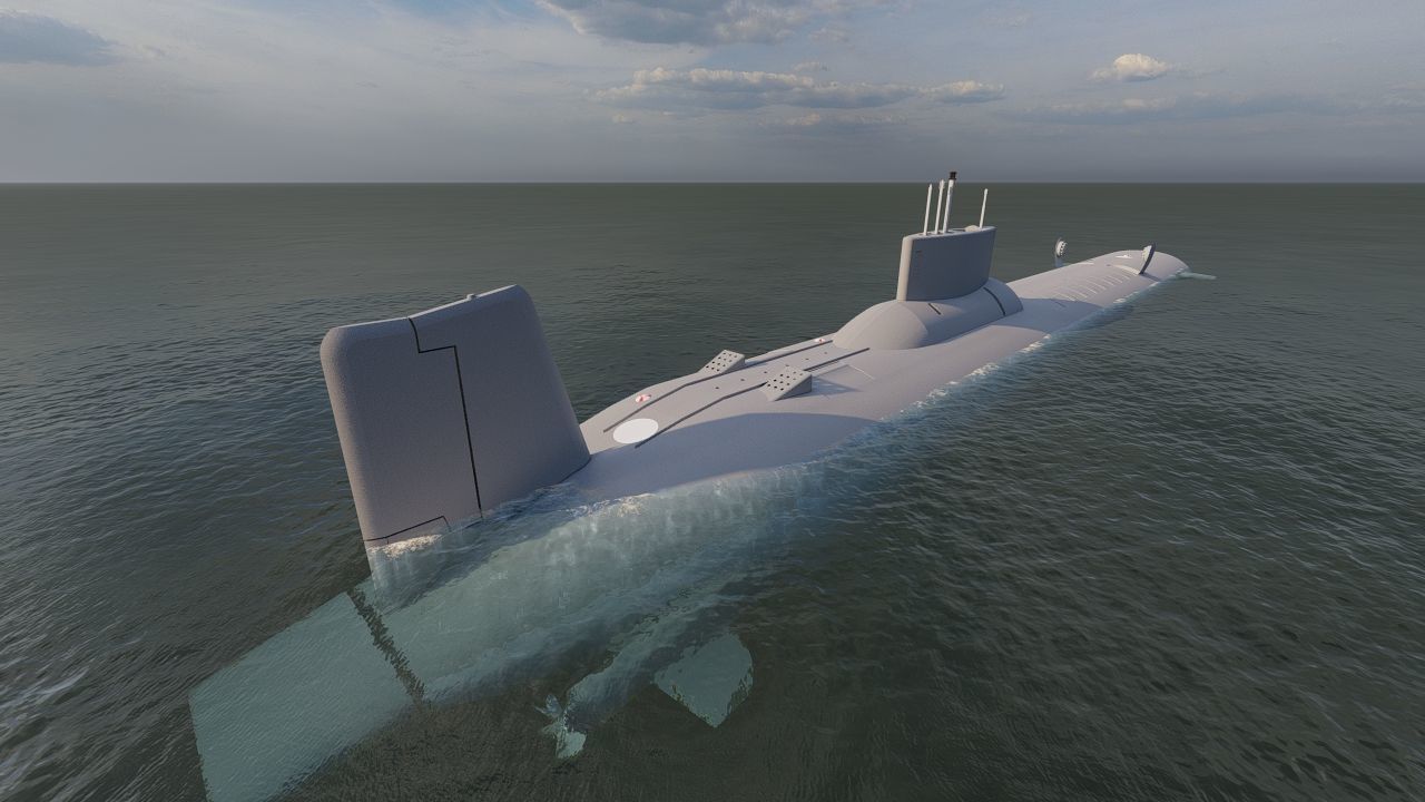 submarine- class Submarine 3D model_1
