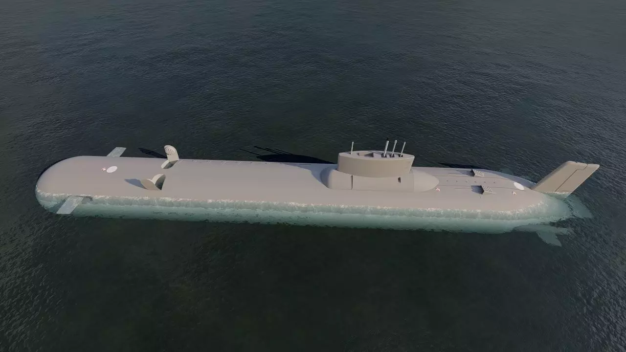 submarine- class Submarine 3D model_0