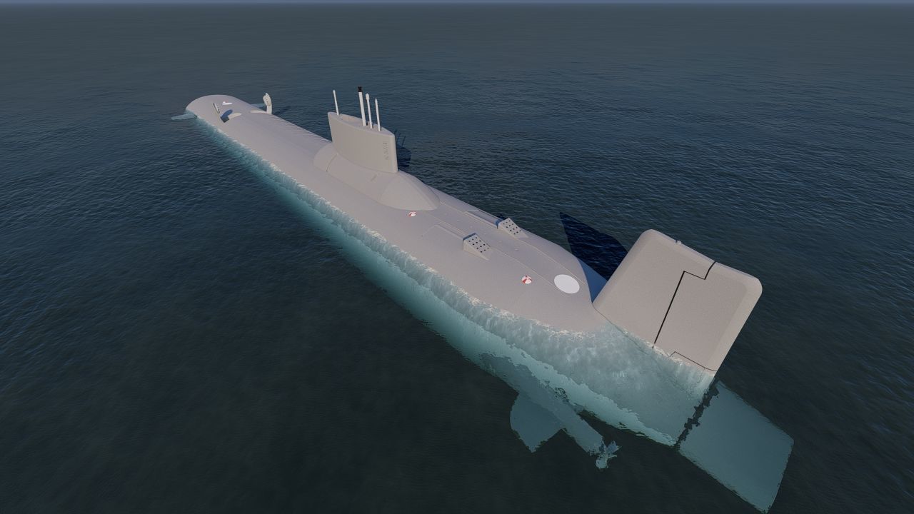 submarine- class Submarine 3D model_14
