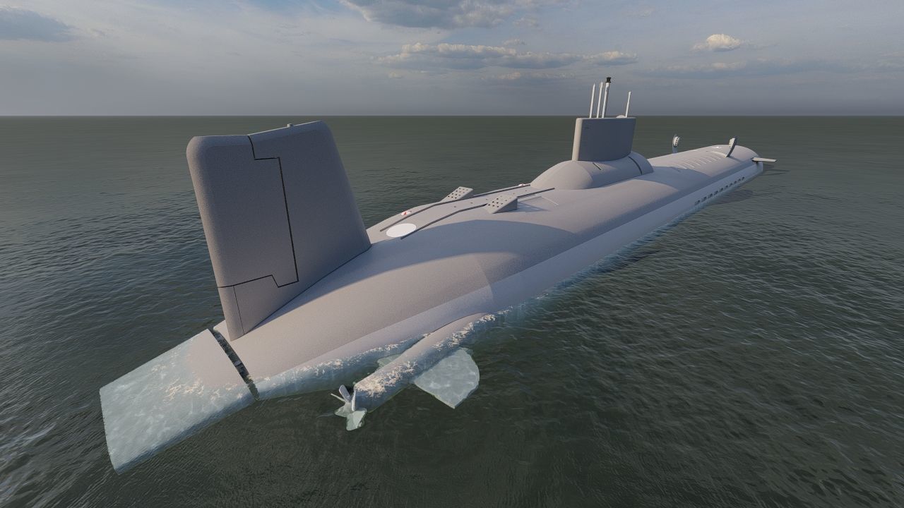 submarine- class Submarine 3D model_3