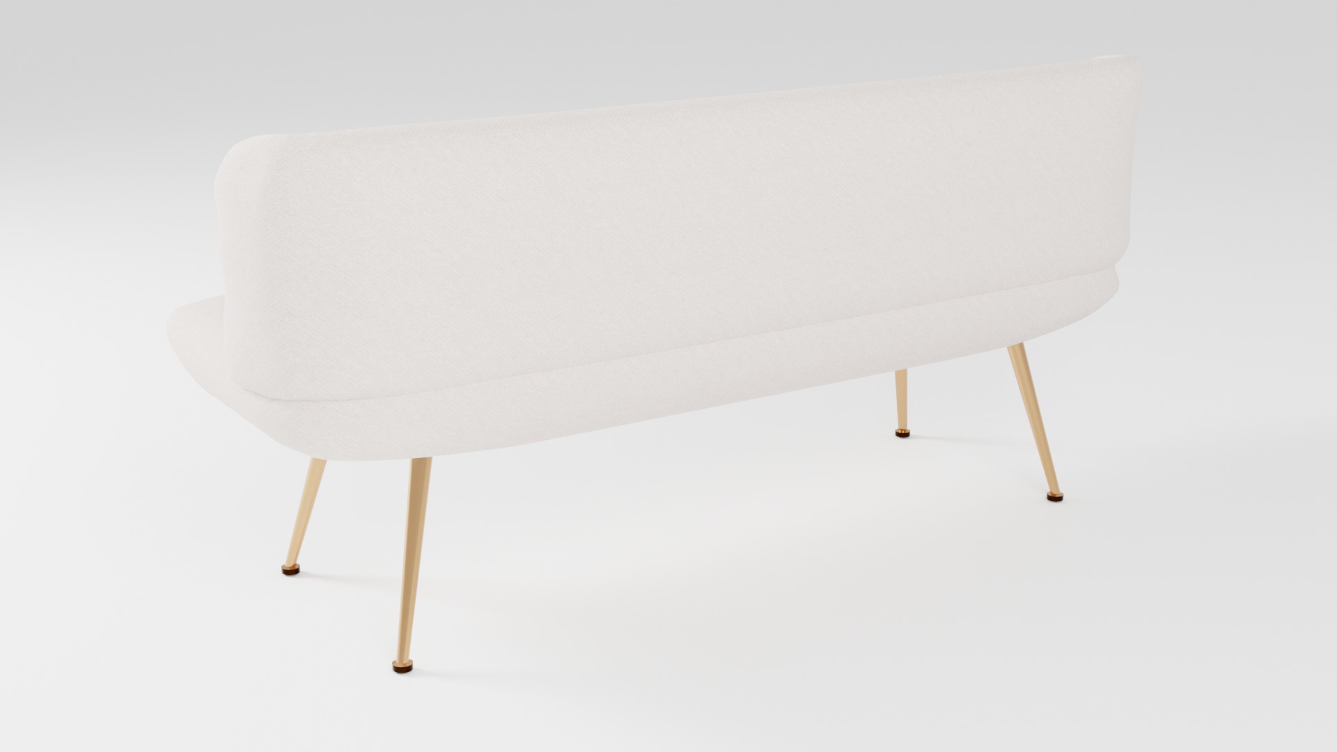 Compact sofa in light colors in Scandinavian style 3D model_3