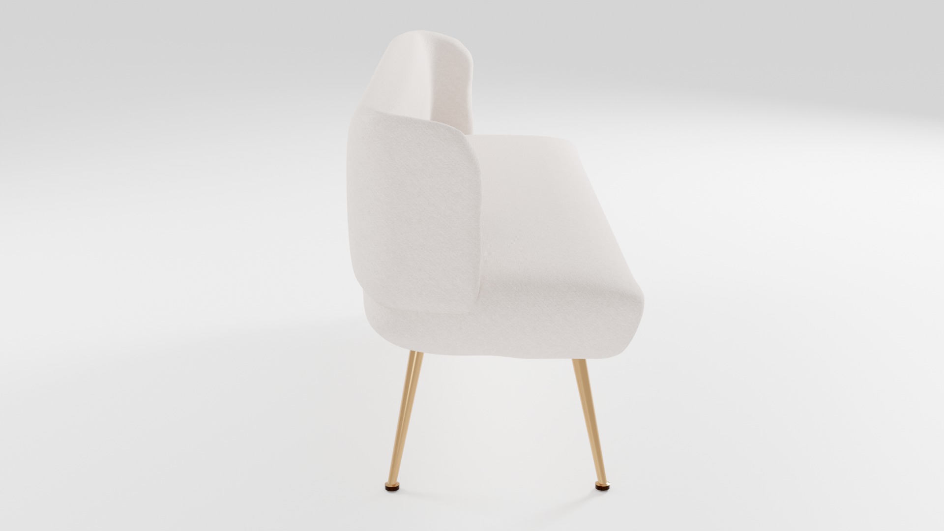 Compact sofa in light colors in Scandinavian style 3D model_1