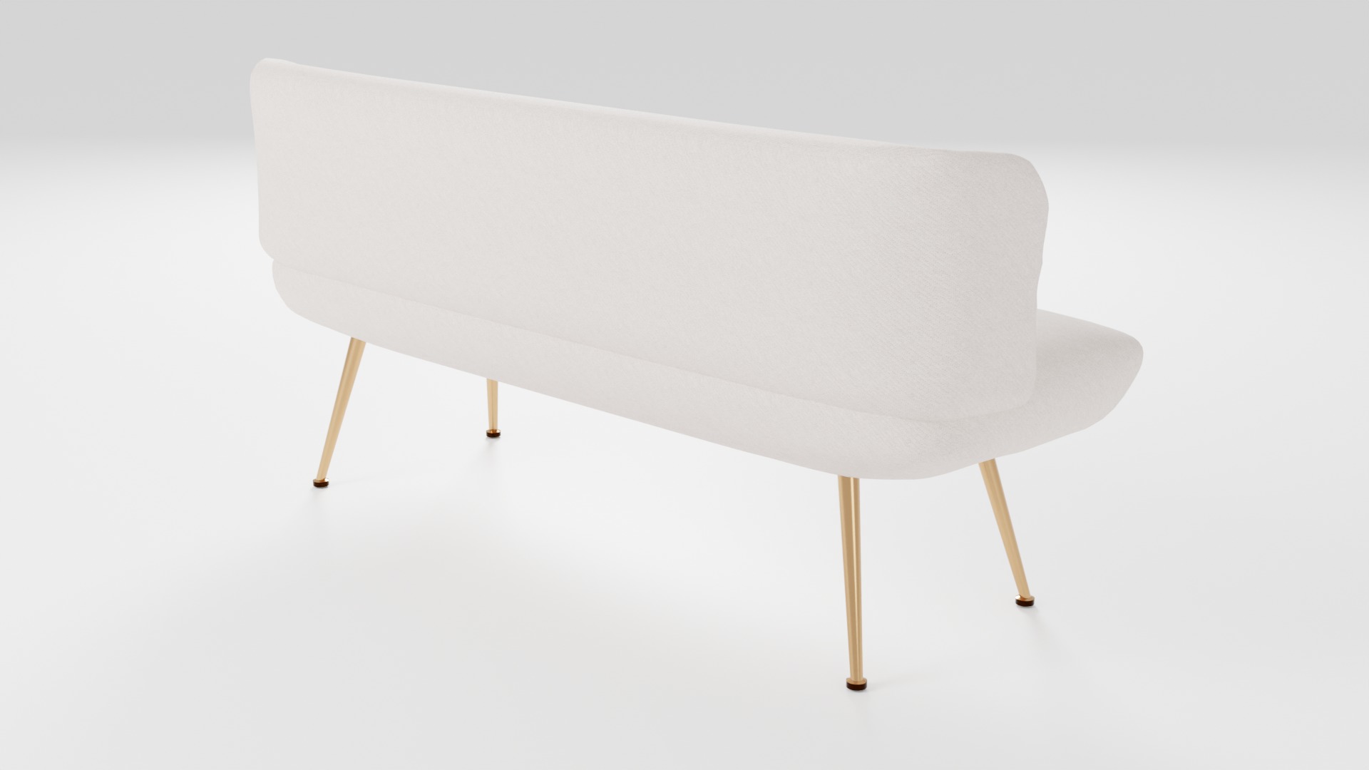 Compact sofa in light colors in Scandinavian style 3D model_2