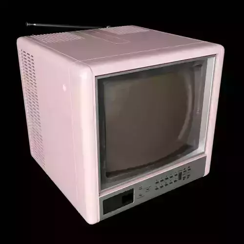 Old Vintage TV 3D model