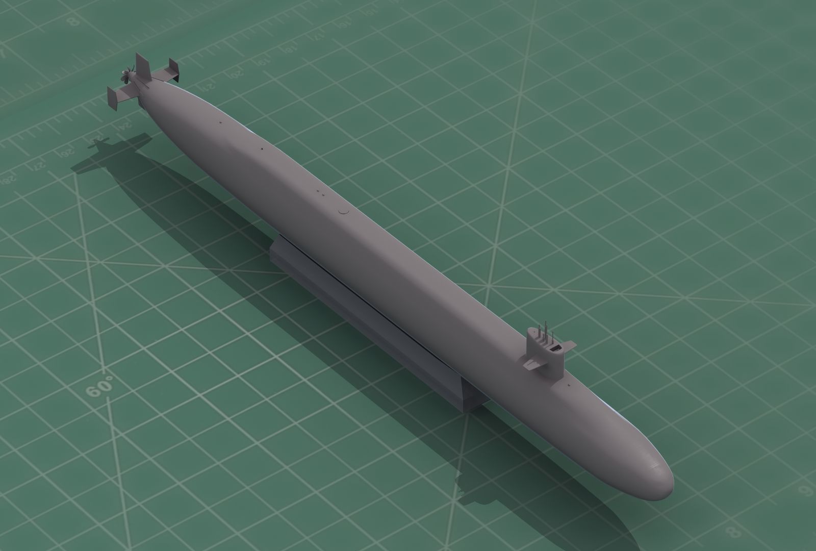 Ohio Class Nuclear Submarine SSGN 3D Print 3D print model_6