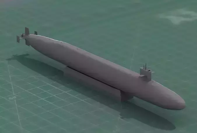 Ohio Class Nuclear Submarine SSGN 3D Print 3D print model