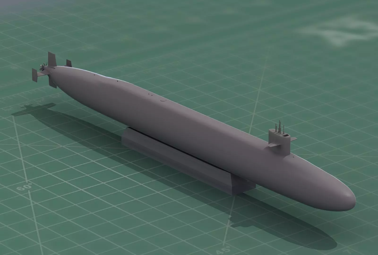 Ohio Class Nuclear Submarine SSGN 3D Print 3D print model_0